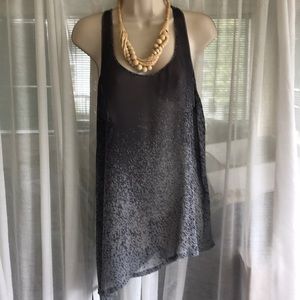 Sheer, grey tunic